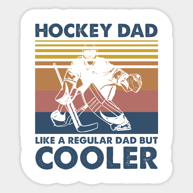 Hockey Dad Vintage Gift Father's Day Sticker by Soema